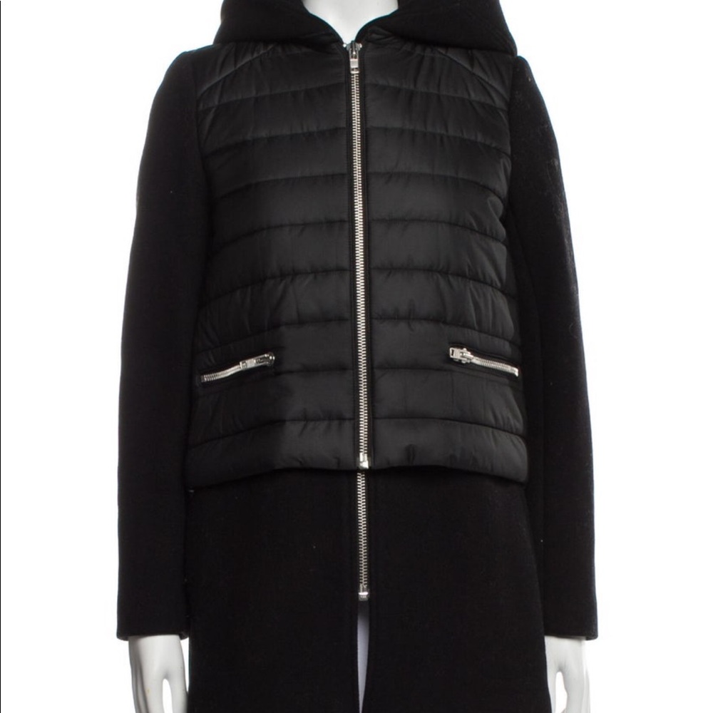 Sandro Wool Puffer Double Zip Down Coat - image 1